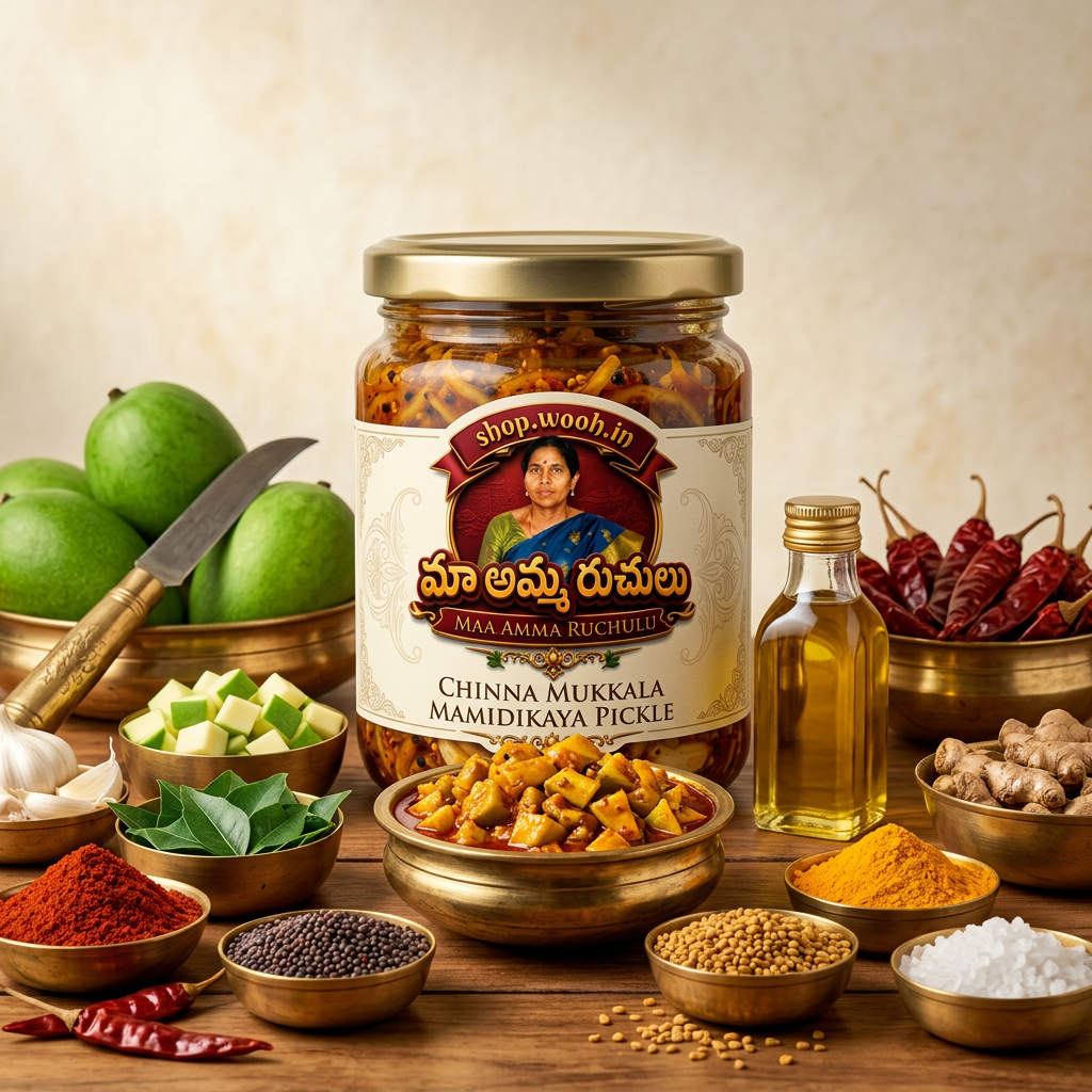 Chinna Mukkala Mamidikaya Pickle ing