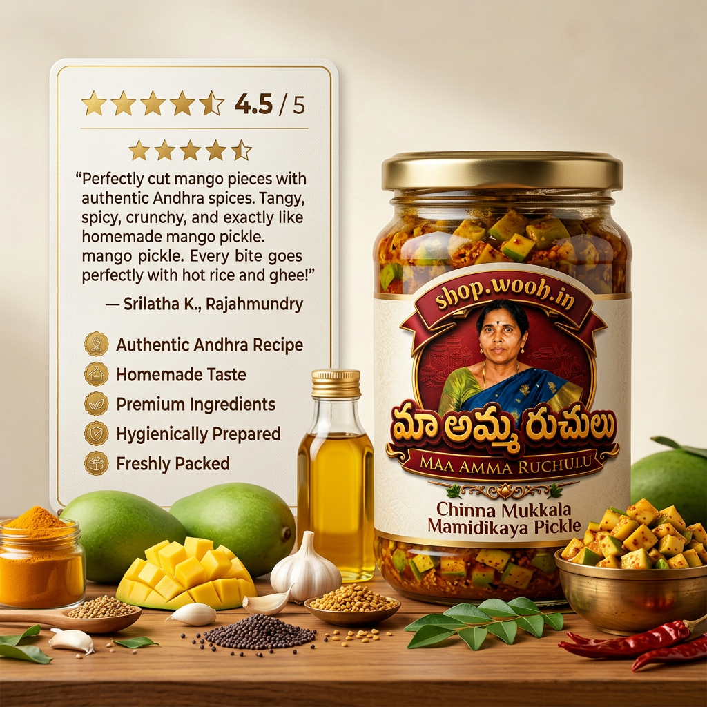 Chinna Mukkala Mamidikaya Pickle rev