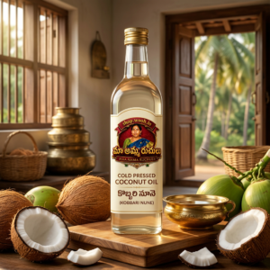 Maa Amma Ruchulu Cold Pressed Coconut Oil | Pure Kobbari Nune | Traditional Cold-Pressed Coconut Cooking Oil