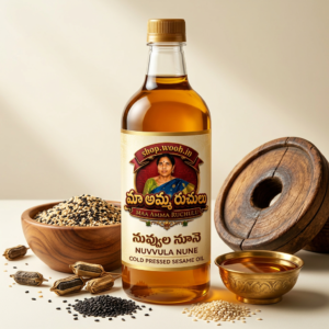 Maa Amma Ruchulu Cold Pressed Sesame Oil | Nuvvula Nune | Traditional Wood-Pressed Sesame Oil