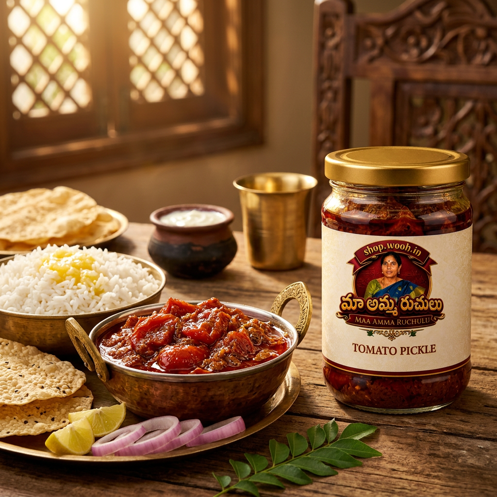 tomatoe pickle rice