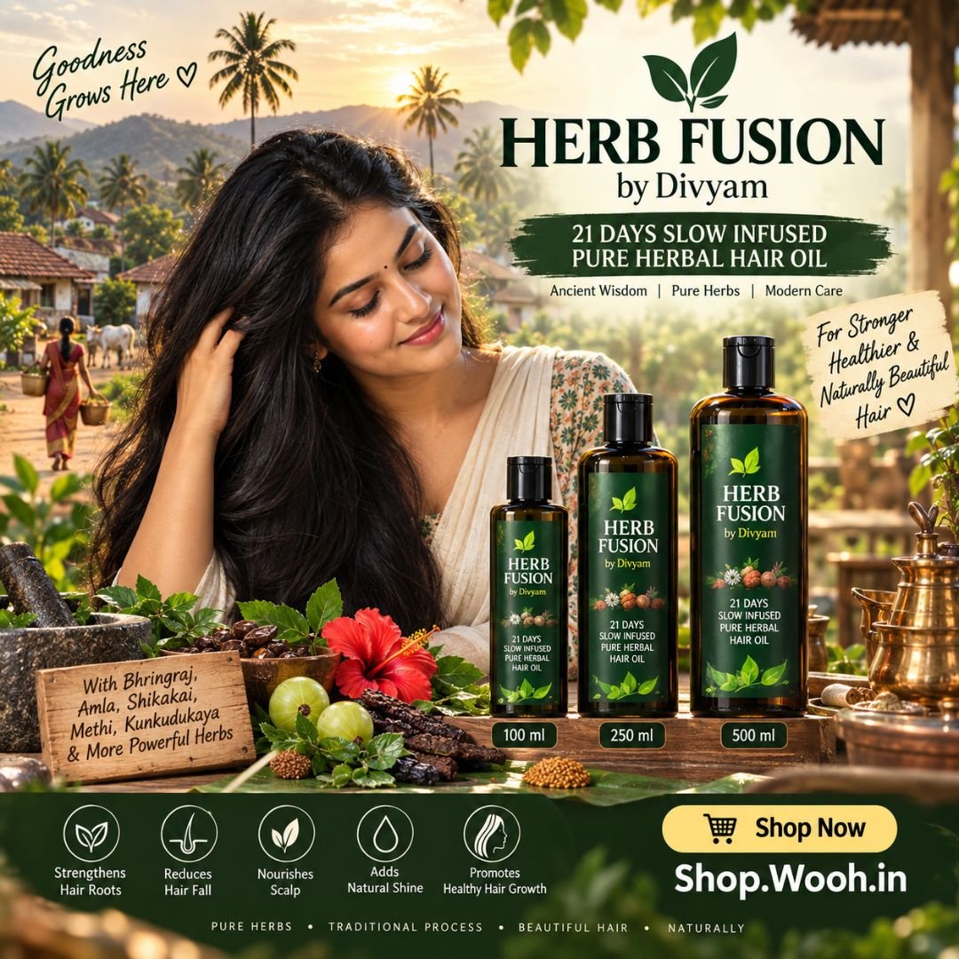 Herb Fusion By Divyam - Pure Infused Mustard Hair Oil (1)
