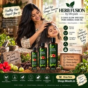 Herb Fusion by Divyam 21 Days Slow Infused Pure Herbal Hair Oil